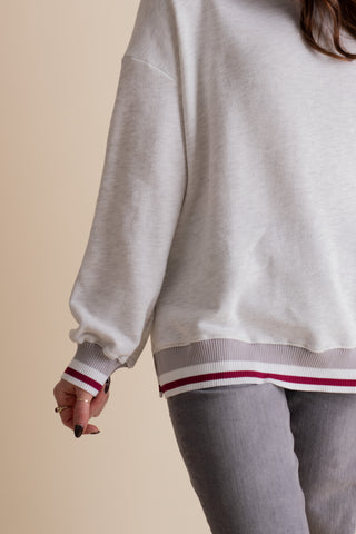 Making Waves Mock Neck Sweatshirt