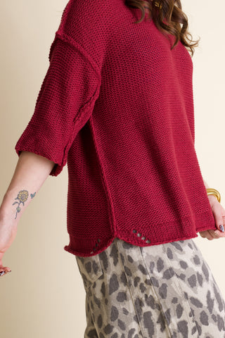 Sky Full Of Stars Half Sleeve Sweater