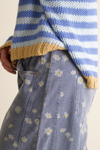 No Surprise Floral Wide Leg Jeans