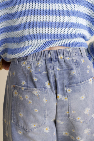 No Surprise Floral Wide Leg Jeans