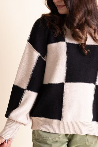 Best Personality Checkered Sweater