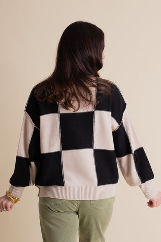 Best Personality Checkered Sweater