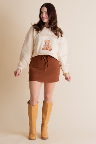 Well Loved Ribbed Skort