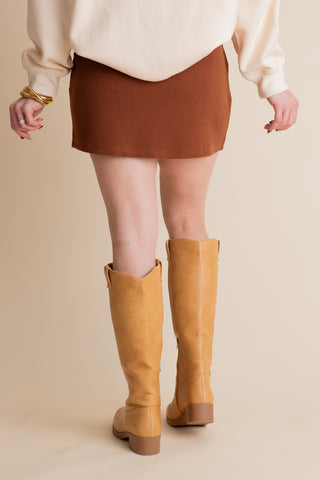 Well Loved Ribbed Skort