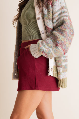 Well Loved Ribbed Skort