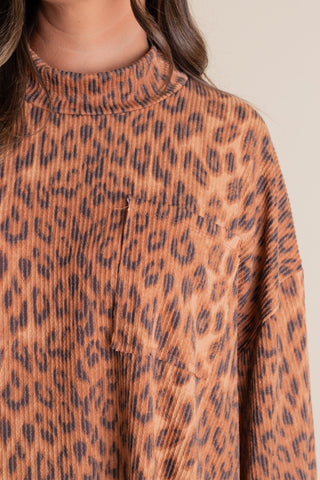 Only Go Forwards Leopard Urban Ribbed Tunic