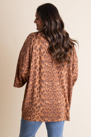 Only Go Forwards Leopard Urban Ribbed Tunic