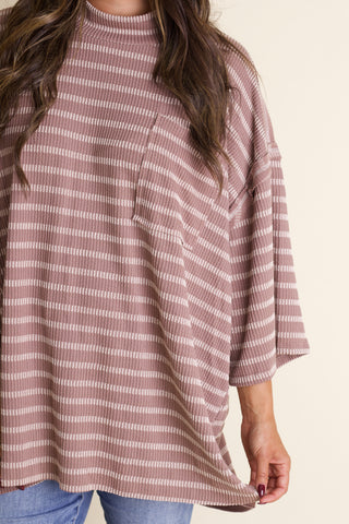Only Go Forwards Oversized Striped Top