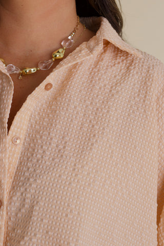 Boss Babe Button Up Gingham Top