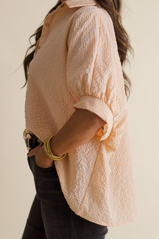 Boss Babe Button Up Gingham Top