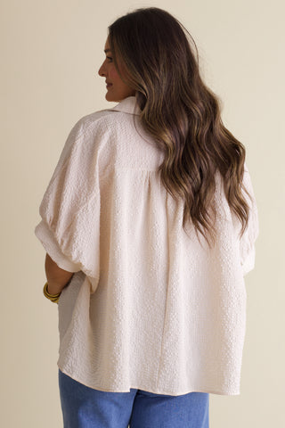 Boss Babe Button Up Gingham Top