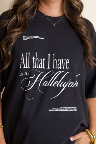 Hallelujah Mock Neck Tee