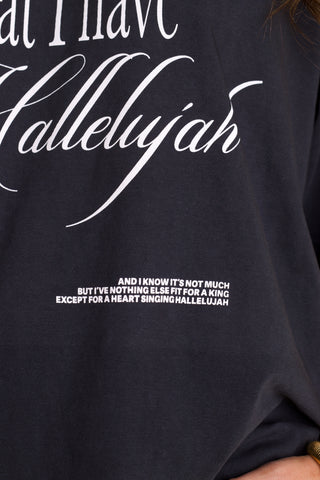 Hallelujah Mock Neck Tee