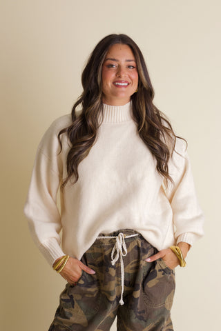 Signature Mock Neck Sweater