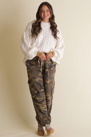 Soft Gaze Cable Knit Sweater