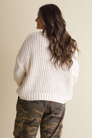 Soft Gaze Cable Knit Sweater