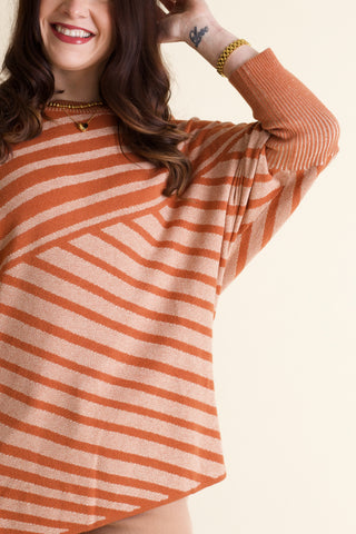 Around The Block Striped Sweater