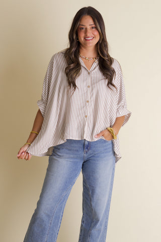 Total Tranquility Button Down Top