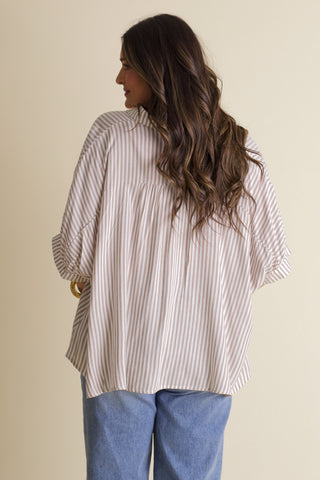 Total Tranquility Button Down Top