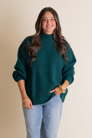 Signature Mock Neck Sweater