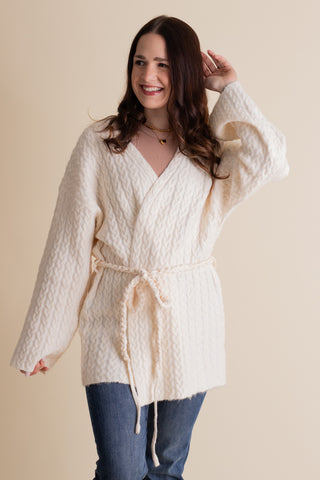 Cozy Comfort Cable Knit Cardigan
