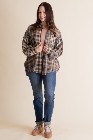 Sweet Harmony Oversized Flannel