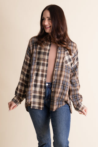 Sweet Harmony Oversized Flannel