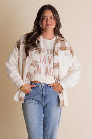 Bringing Joy Plaid Shacket