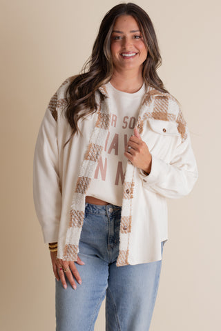 Bringing Joy Plaid Shacket
