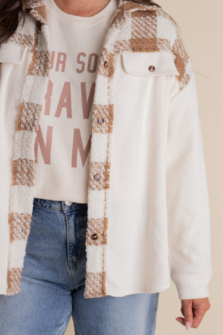 Bringing Joy Plaid Shacket
