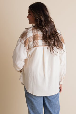 Bringing Joy Plaid Shacket