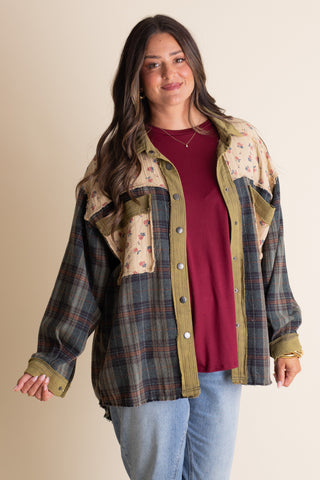 No Limits Button Down Shacket