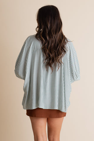 Total Tranquility Button Down Top