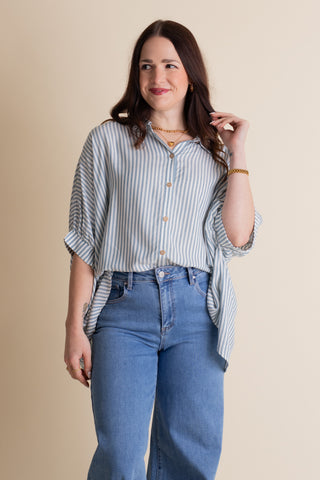 Total Tranquility Button Down Top