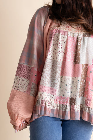 Twin Flame Square Neck Top