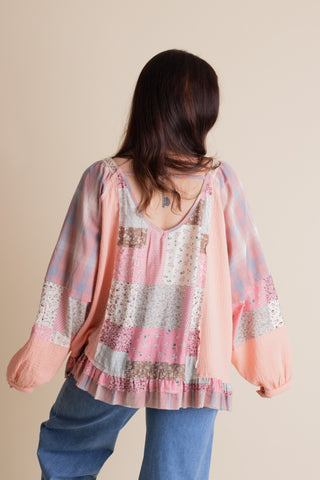 Twin Flame Square Neck Top