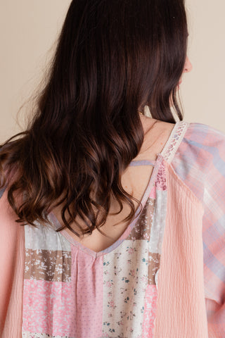 Twin Flame Square Neck Top