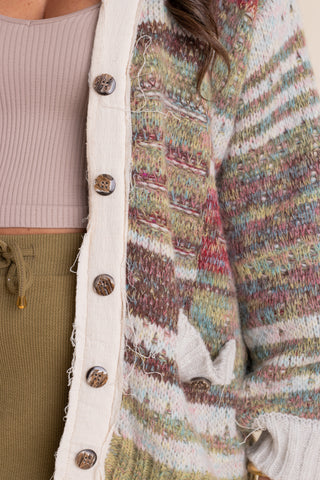 Alpine Glow Colorblock Cardigan