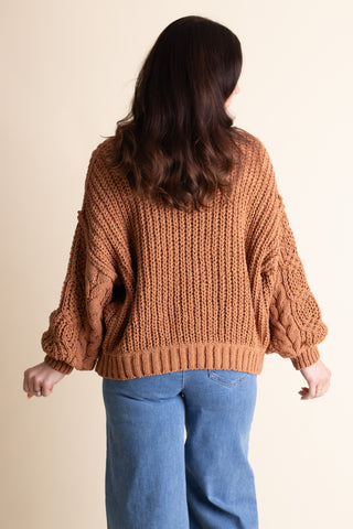 Soft Gaze Cable Knit Sweater