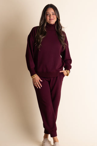 Somewhere With You Scuba Mockneck Pullover