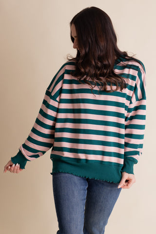 Forget Me Not Striped Pullover