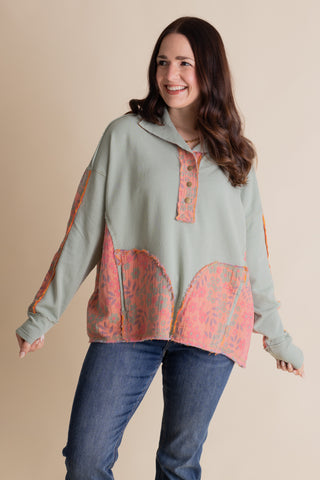 Better Together Button Front Top