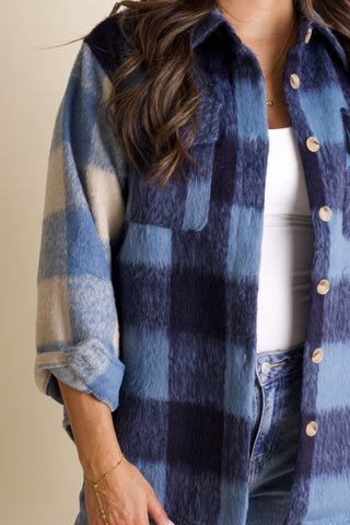 Makes Me Happy Plaid Shacket