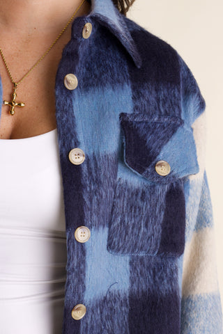 Makes Me Happy Plaid Shacket