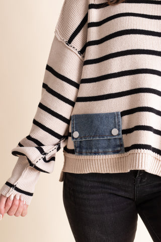 Autumn Days Striped Sweater
