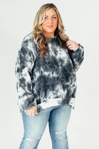 Feeling Like This Chenille Tie Dye Pullover