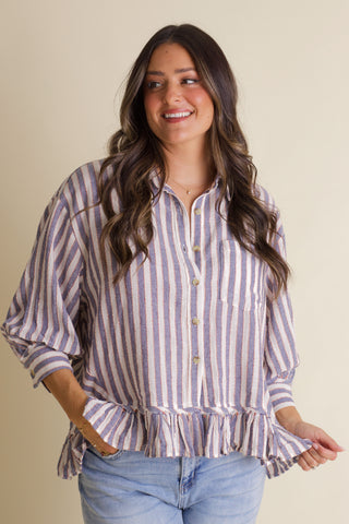 Close To Me Striped Top