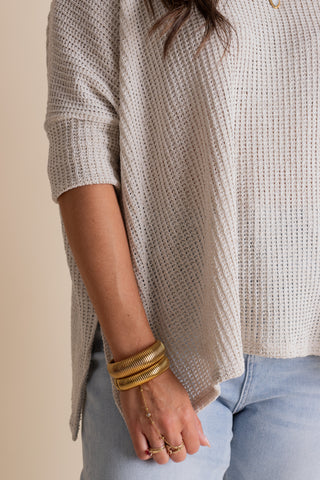 Maizy Girl Waffle Knit Sweater