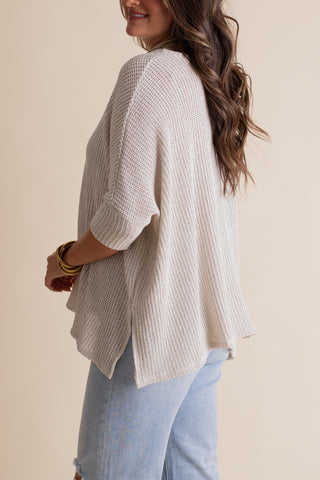 Maizy Girl Waffle Knit Sweater