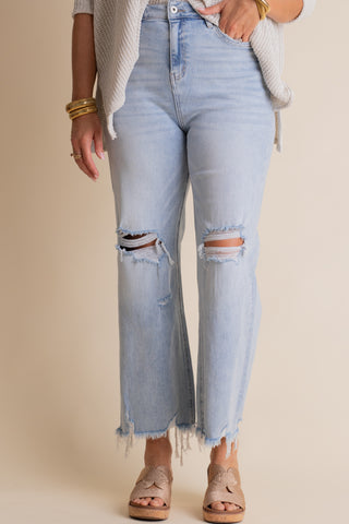 Nadine Super High Rise Distressed Jeans